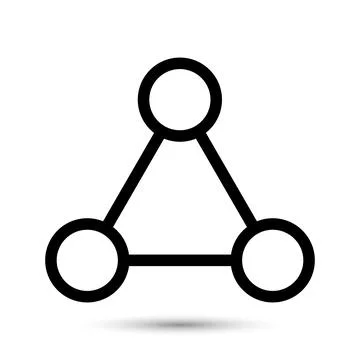 Share icon in simple design Illustrazione stock