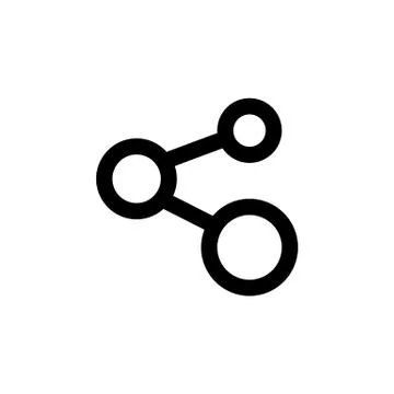 Share icon for simple flat style ui design Stock Illustration