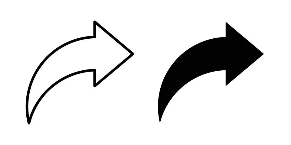 Share icon solid, line, and editable vector set. Stock Illustration