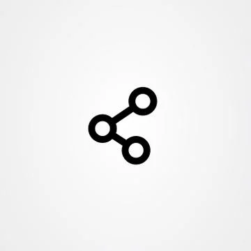 Share icon vector design, publish symbol. Stock Illustration