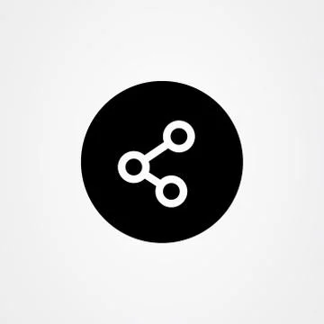 Share icon vector design, publish symbol. Stock Illustration