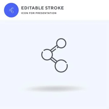 Share icon vector, filled flat sign, solid pictogram isolated on white, logo Stock Illustration