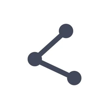Share Icon Vector flat design style Stock Illustration