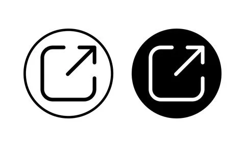 Share icon vector illustration. Sharing sign and symbol Illustrazione stock