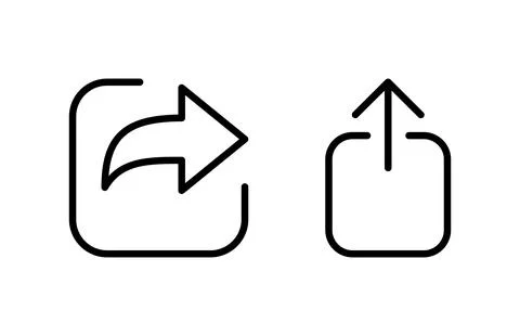 Share icon vector illustration. Sharing sign and symbol Stock Illustration