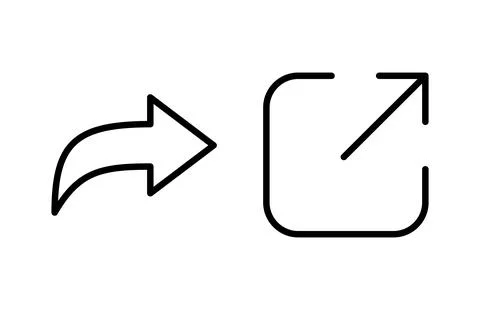 Share icon vector illustration. Sharing sign and symbol Illustrazione stock