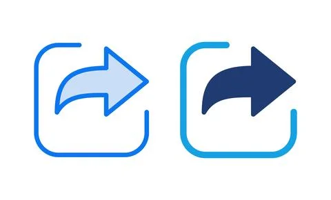 Share icon vector illustration. Sharing sign and symbol Stock Illustration