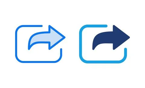 Share icon vector illustration. Sharing sign and symbol Stock Illustration