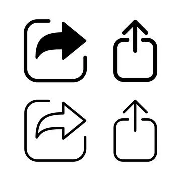 Share icon vector illustration. Sharing sign and symbol Stock Illustration