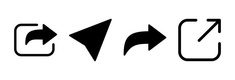 Share icon vector illustration. Sharing sign and symbol Stock Illustration
