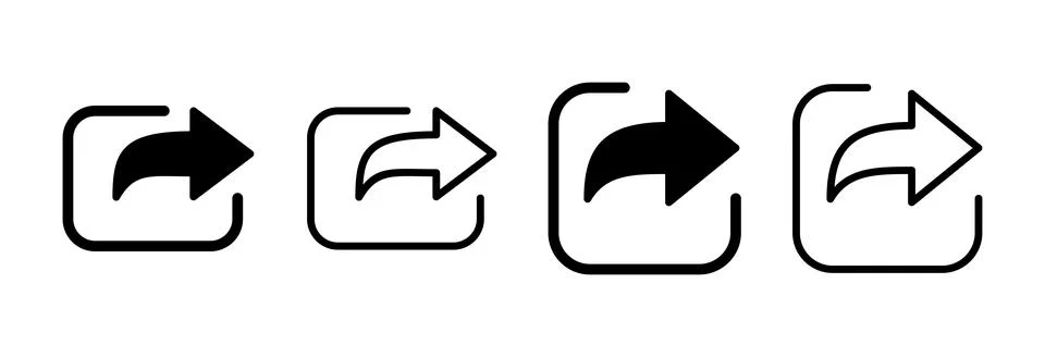 Share icon vector illustration. Sharing sign and symbol Stock Illustration