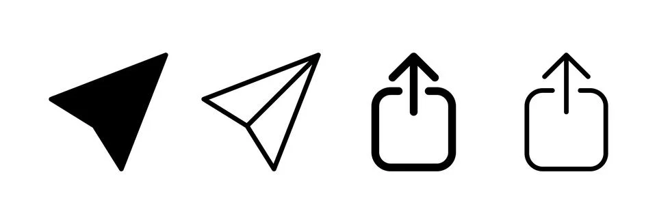 Share icon vector illustration. Sharing sign and symbol Illustrazione stock