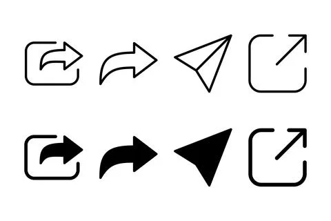 Share icon vector illustration. Sharing sign and symbol Stock Illustration