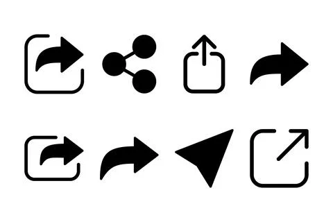 Share icon vector illustration. Sharing sign and symbol Stock Illustration