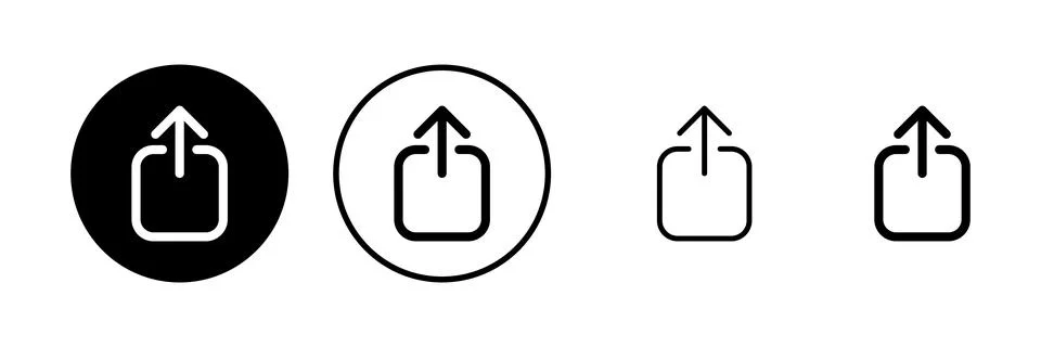 Share icon vector illustration. Sharing sign and symbol Stock Illustration
