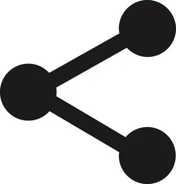 Share icon in Vector | share logo Stock Illustration