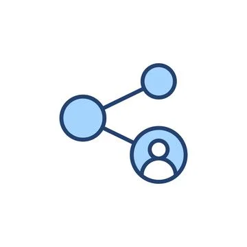 Share icon vector. Sharing sign and symbol Stock Illustration