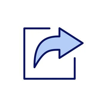Share icon vector. Sharing sign and symbol Stock Illustration