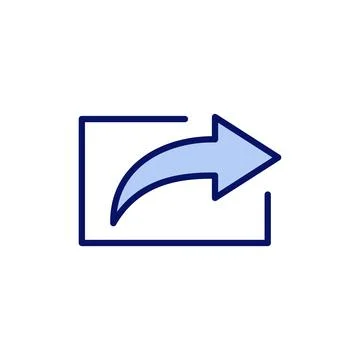 Share icon vector. Sharing sign and symbol Stock Illustration