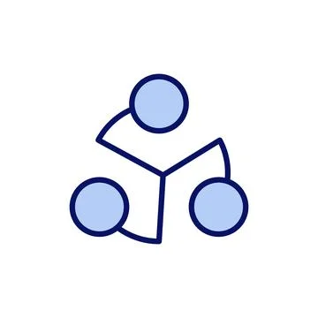Share icon vector. Sharing sign and symbol Stock Illustration