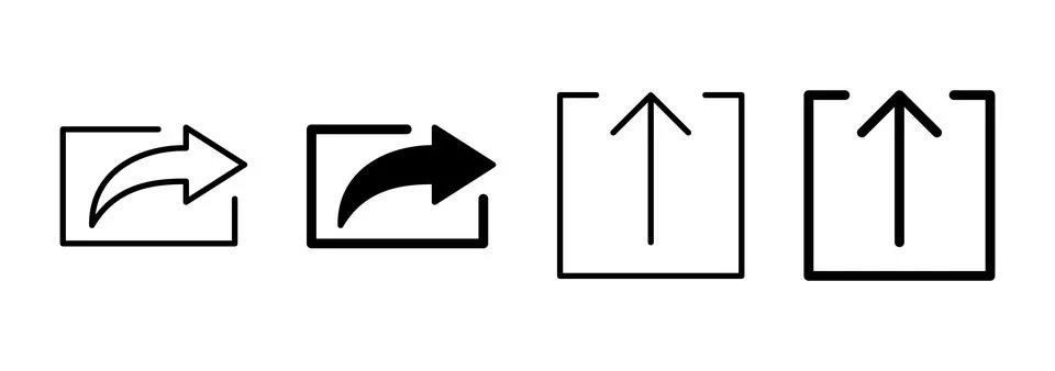 Share icon vector. Sharing sign and symbol Stock Illustration