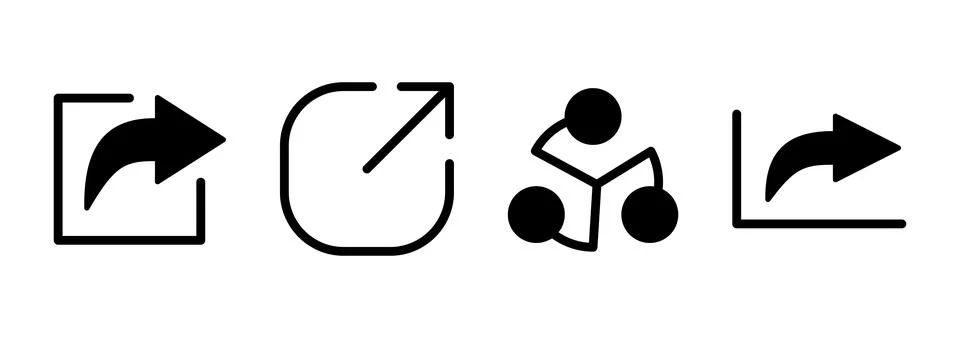 Share icon vector. Sharing sign and symbol Stock Illustration