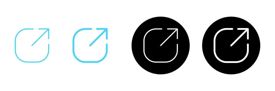 Share icon vector. Sharing sign and symbol Stock Illustration
