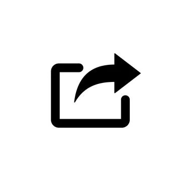 Share icon vector. Sharing vector icon Stock Illustration