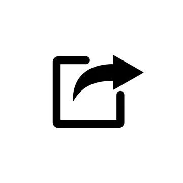 Share icon vector. Sharing vector icon Stock Illustration