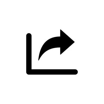 Share icon vector. Sharing vector icon Illustrazione stock