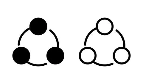 Share icon vector. Sharing vector icon Stock Illustration