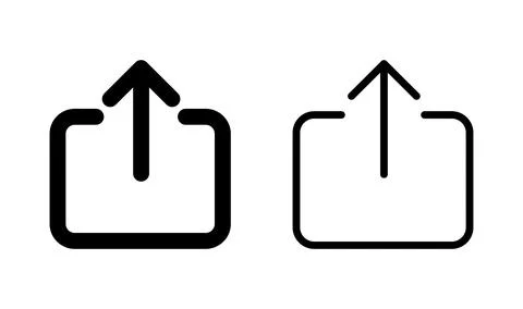 Share icon vector. Sharing vector icon Stock Illustration