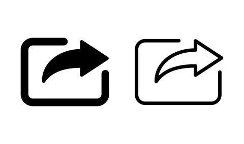 Share icon vector. Sharing vector icon Stock Illustration