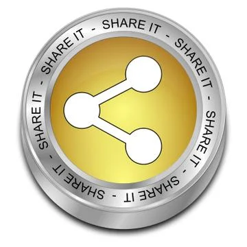 Share it Button Stock Illustration