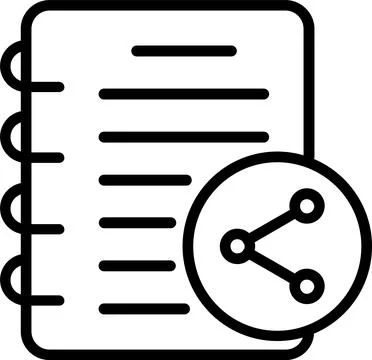 Share Line Icon Design Stock Illustration