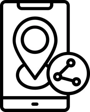 Share Line Icon Design Stock Illustration