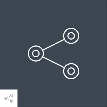 Share Line Icon Stock Illustration
