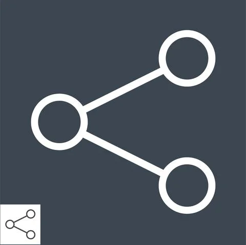 Share Line Icon Stock Illustration