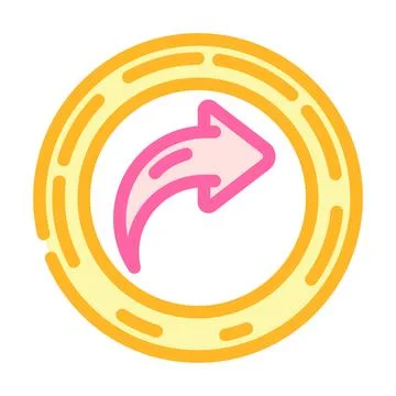 Share link button affiliate program color icon vector illustration Illustration