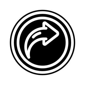 Share link button affiliate program glyph icon vector illustration Stock Illustration