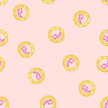 Share link button affiliate program vector seamless pattern Stock Illustration