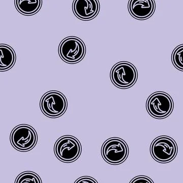 Share link button affiliate program glyph vector seamless pattern Stock Illustration