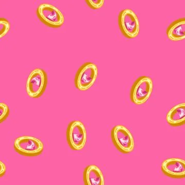 Share link button affiliate program isometric icon seamless pattern Stock Illustration