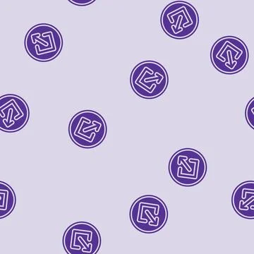 Share link button glyph seamless pattern Stockillustratie