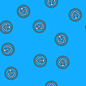 Share link button vector seamless pattern Illustrazione stock