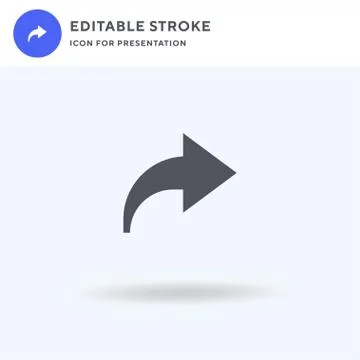 Share Link icon vector, filled flat sign, solid pictogram isolated on white Stock Illustration