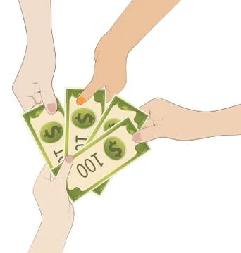 Share money Stock Illustration