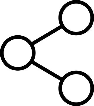 Share network nodes for social content distribution Stock Illustration