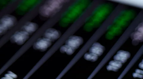 Share prices on smartphone, rack focus Video stock 64766195
