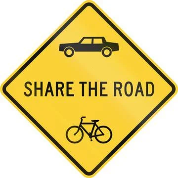 Share The Road Illustrazione stock